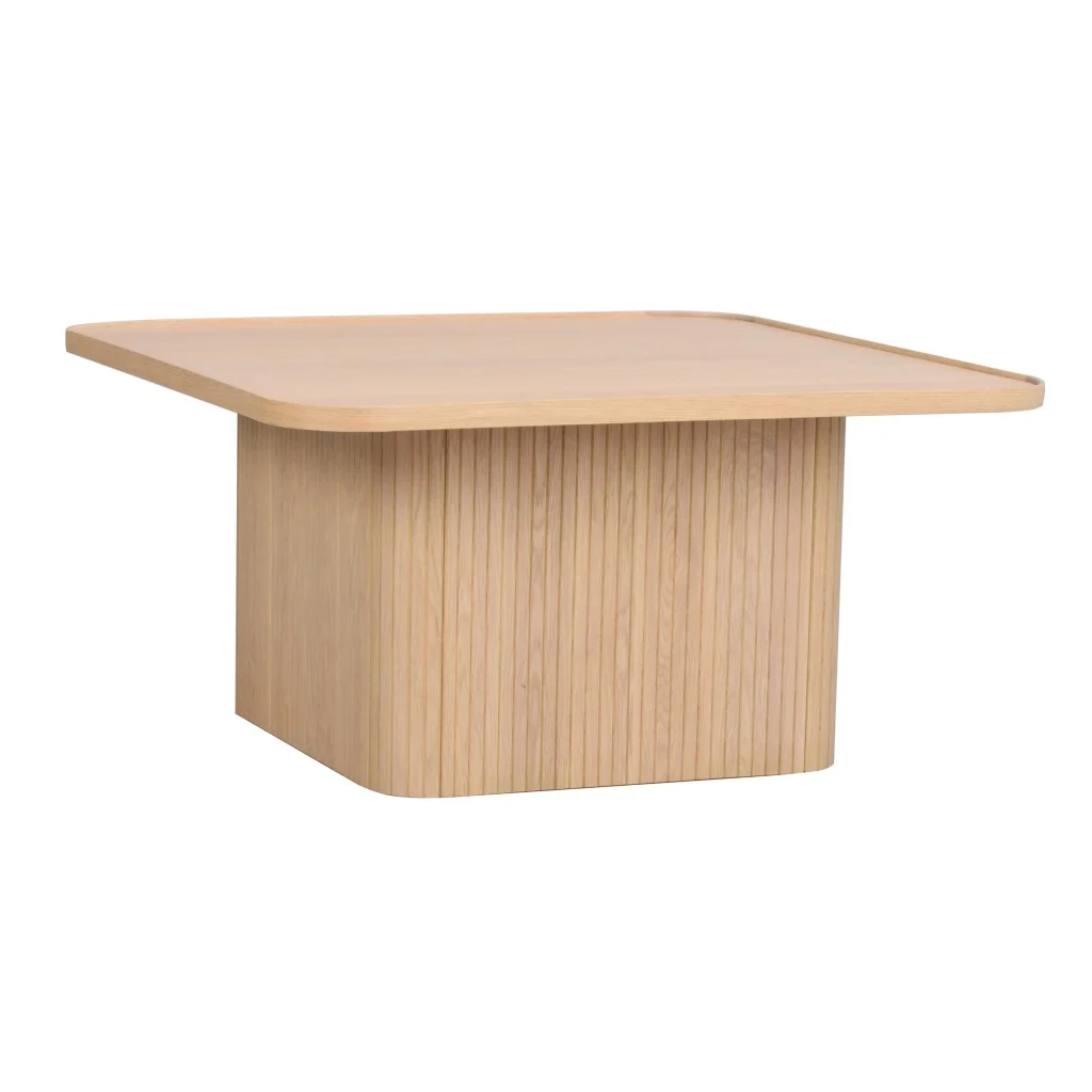 Sullivan soffbord 80x80 vitpigmenterad ek
