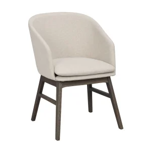 Windham karmstol beige tyg/bruna ekben