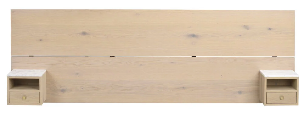 Whitmore sänggavel 240cm  vitpigmenterad ek