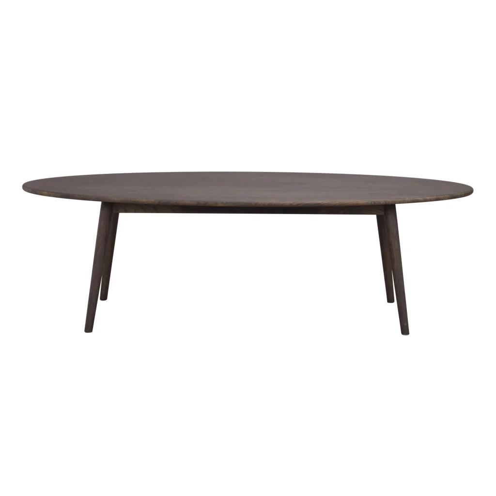 Tompkins soffbord ellips 150x60 brun ek