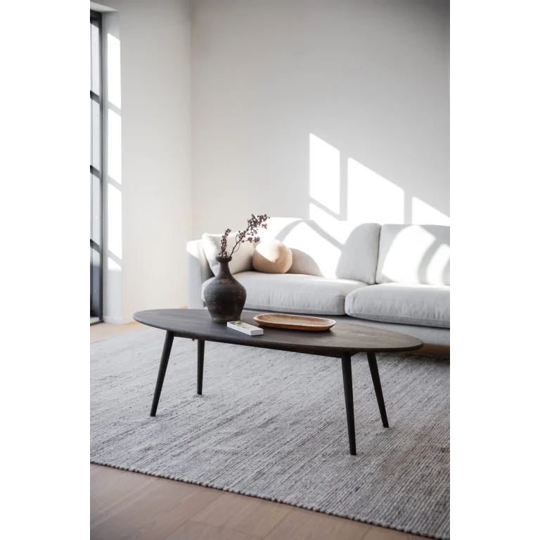 Tompkins soffbord ellips 150x60 brun ek