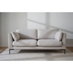 Corwin soffa 2,5-sits ljusbeige tyg Rita