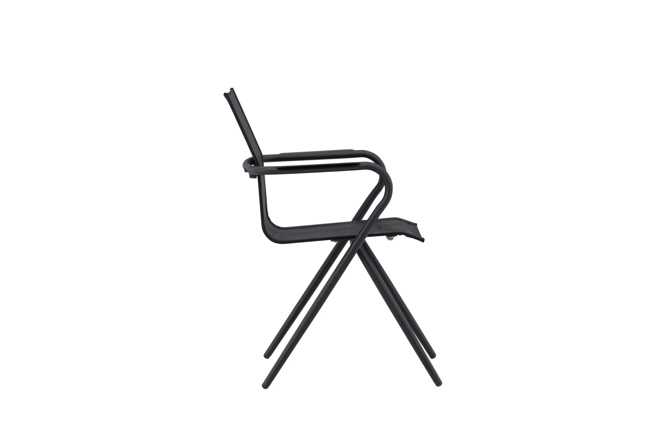 Alina Middag Stol - Svart Alu / Svart Textilene (Stackable Stol) | Stol för matbord