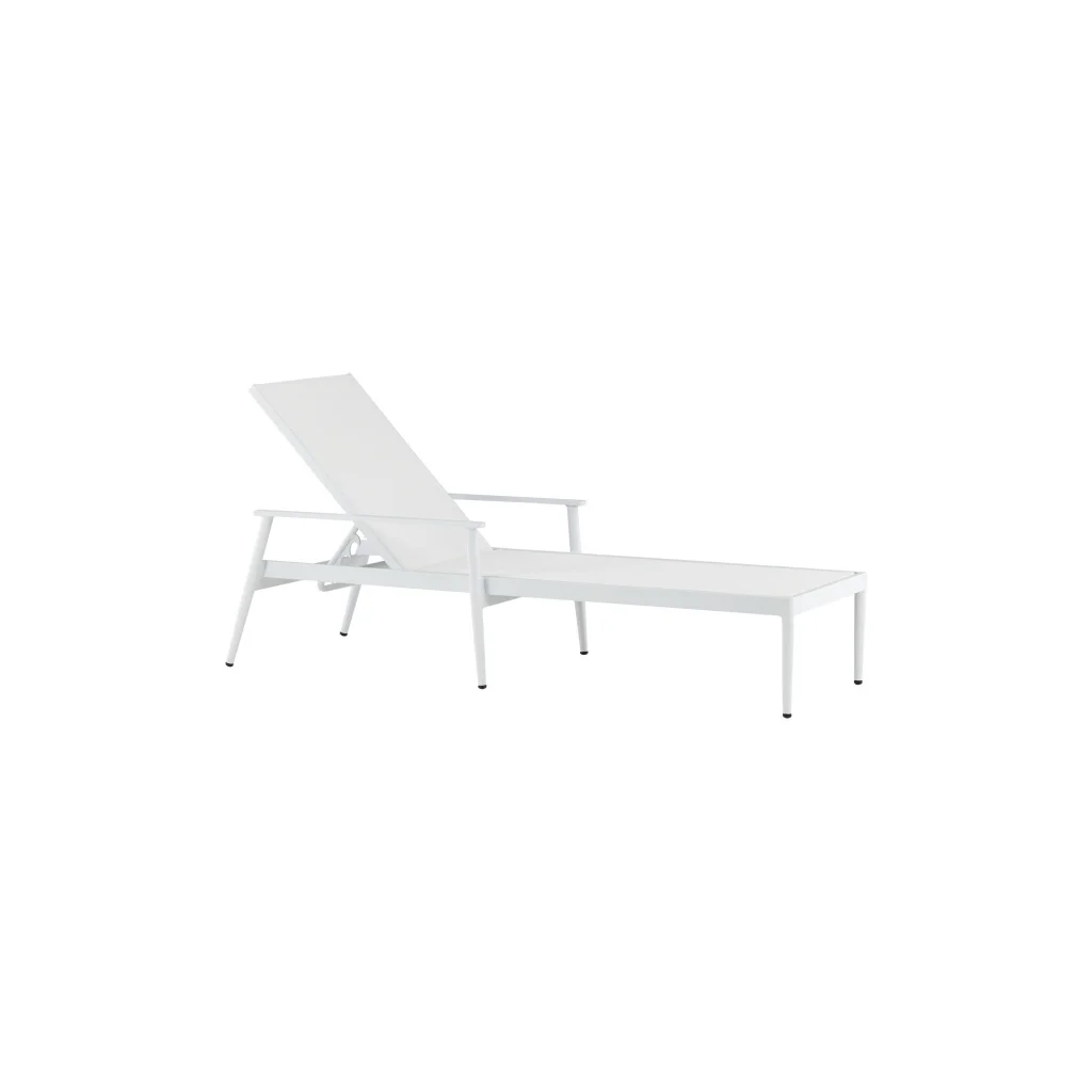 Break Sunbed - Vit / Vit Textielene