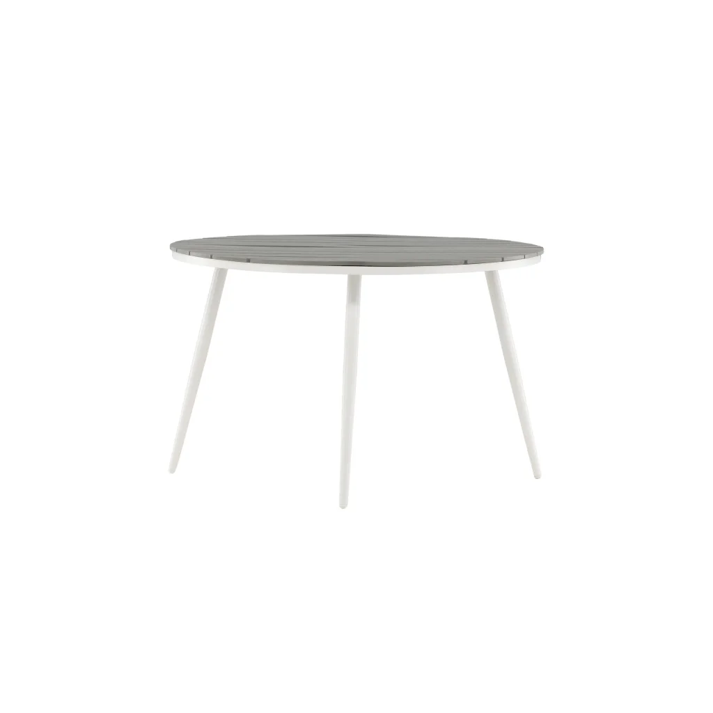 Break - Matbord Runt- Vit / Grey - Alu / Aintwood - 120ø | Matgrupp