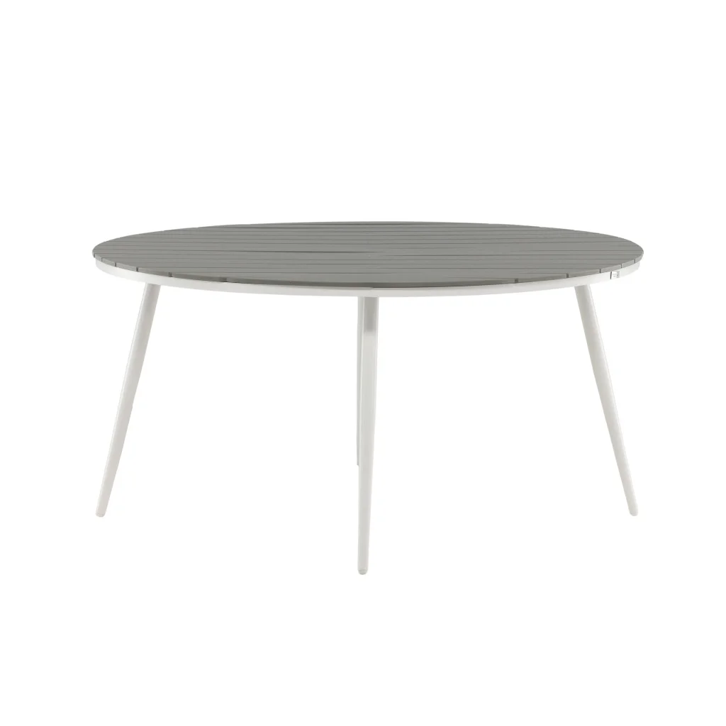 Break - Matbord Runt- Vit / Grey - Alu / Aintwood - 150ø | Matgrupp