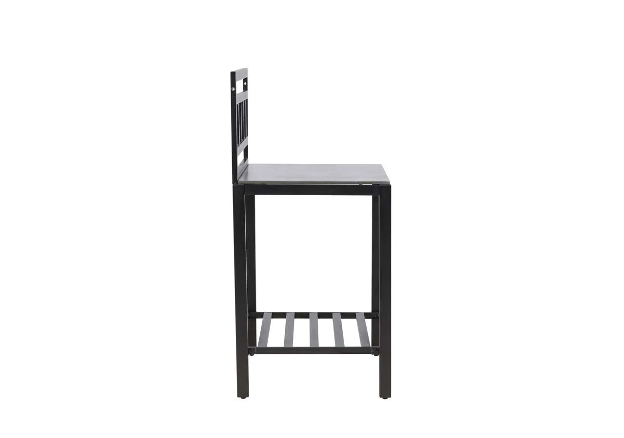 Alicante garden kitchen table w/o hole black/fiber concrete