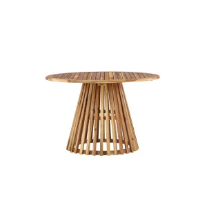Lumpur Middagtable Akacia - Teaklook / Runt Ø120 cm**75