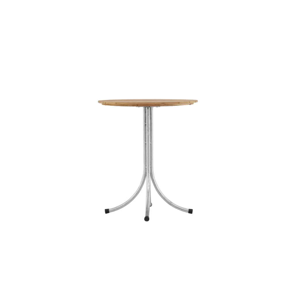 Holmsund Cafetable Zink - Teak / Runt ø65