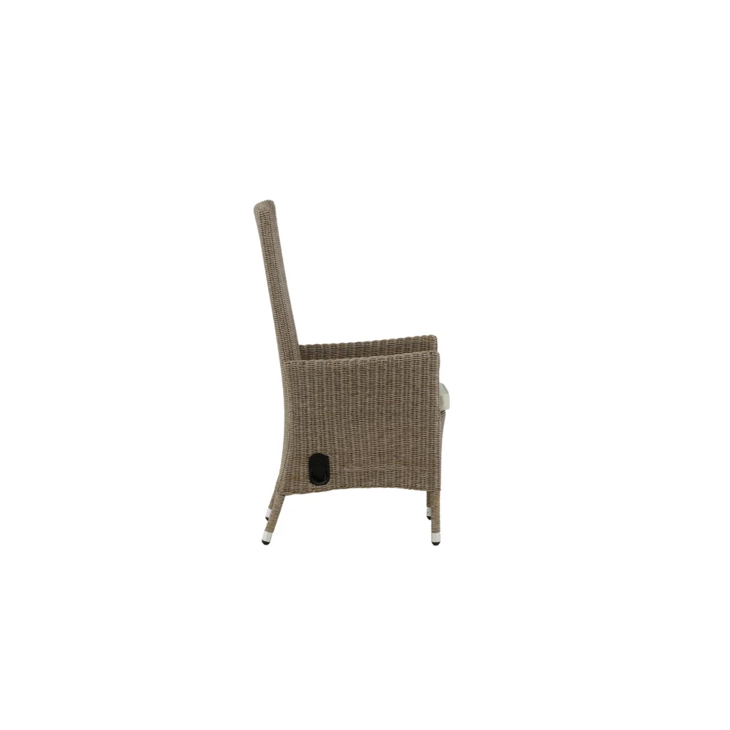 Toscana Recliner Stol - Nature Wicker / Nature cushion | Stol för matbord