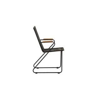 Bois Middagchair Steel - Svart / Dark Grey Rope