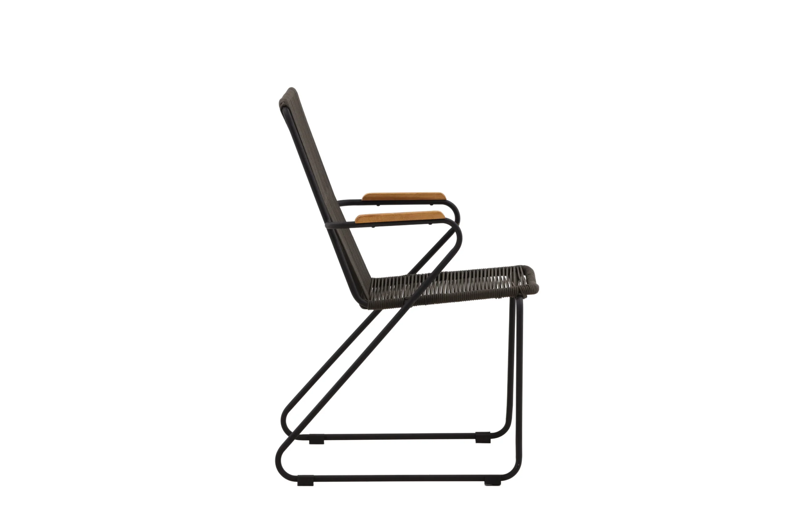 Bois Middagchair Steel - Svart / Dark Grey Rope