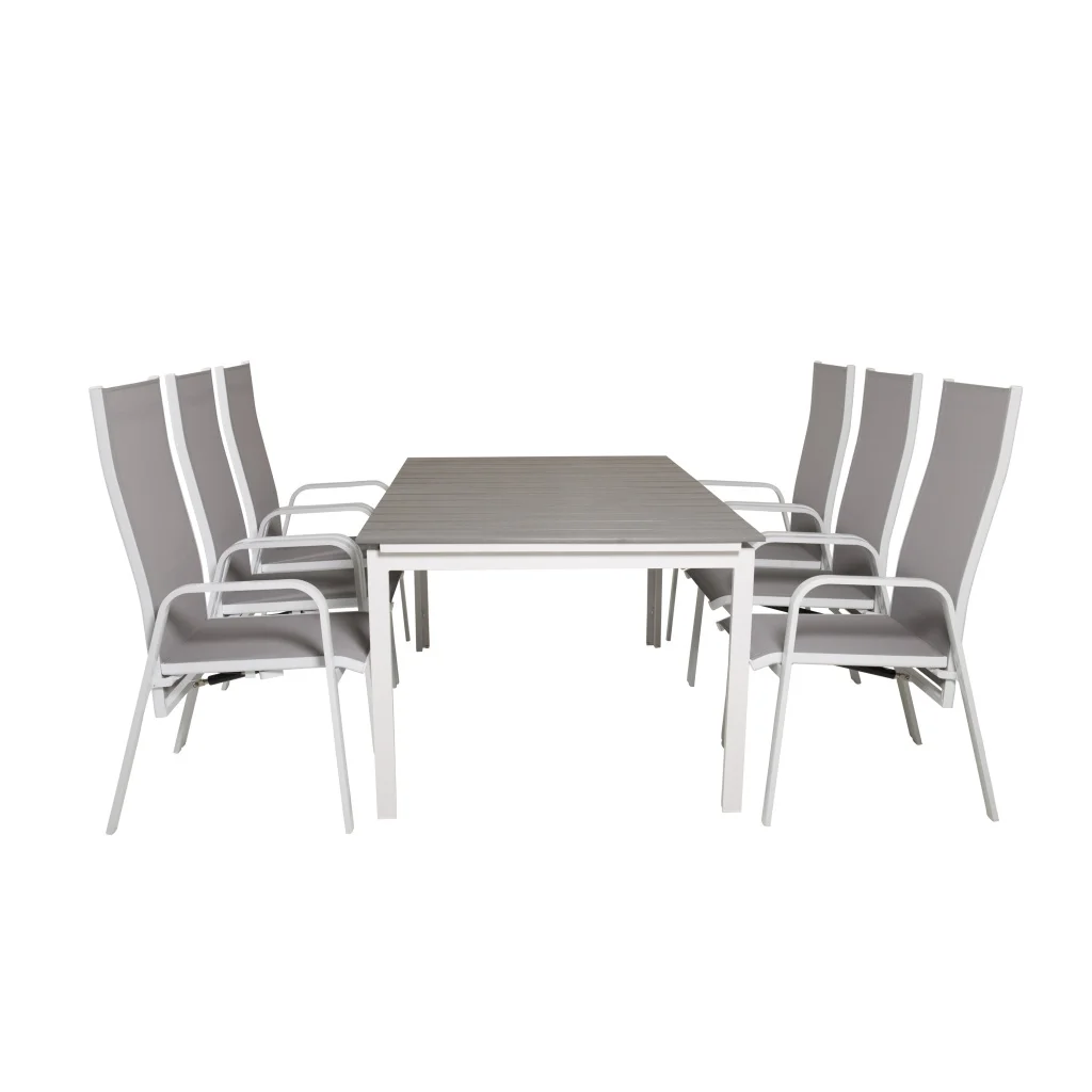 Levels Bord 160/240 - Vit/Grey - Copacabana Recliner Stol - Vit/Grey 6 | Stol för matbord