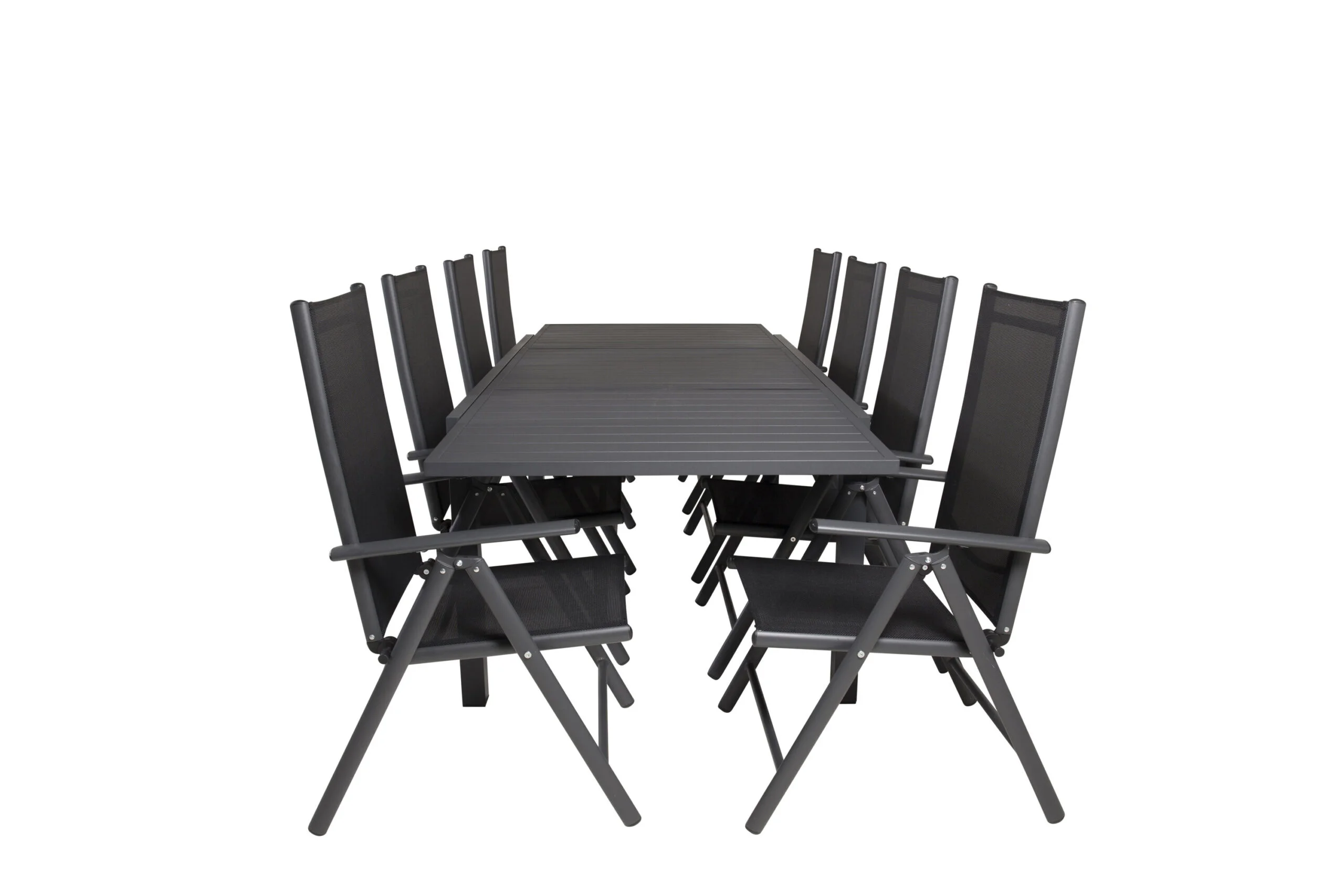Marbella Matbord 160/240*100*H75 - Svart+Break 5:pos Stol | Matgrupp | Stol för matbord
