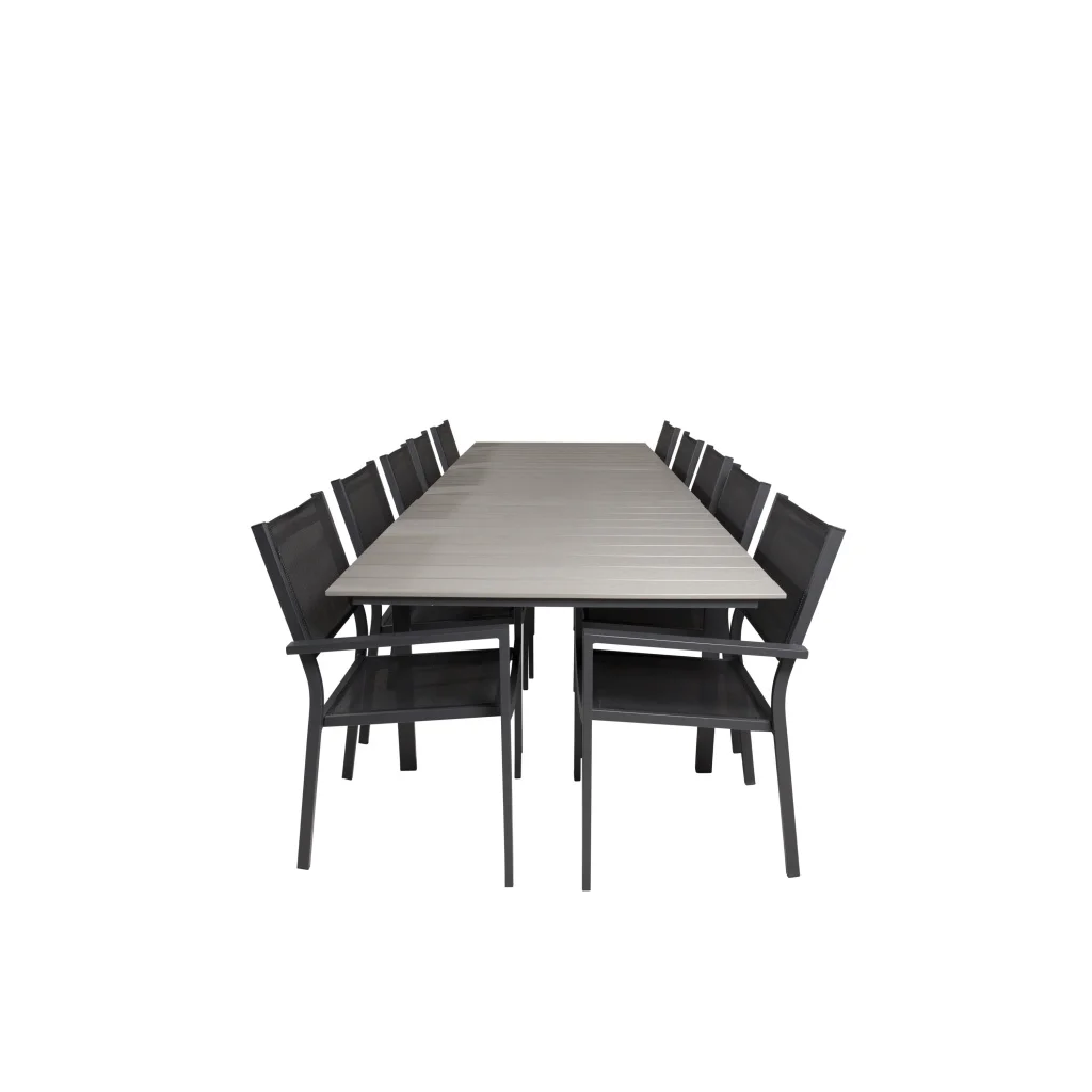 Levels Bord 229/310 - Svart/Grey - Copacabana stapelstol - Svart/Svart 10