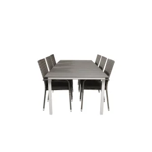 Levels Bord 229/310 - Vit/Grey - Anna Stol - Grey 6 | Stol för matbord