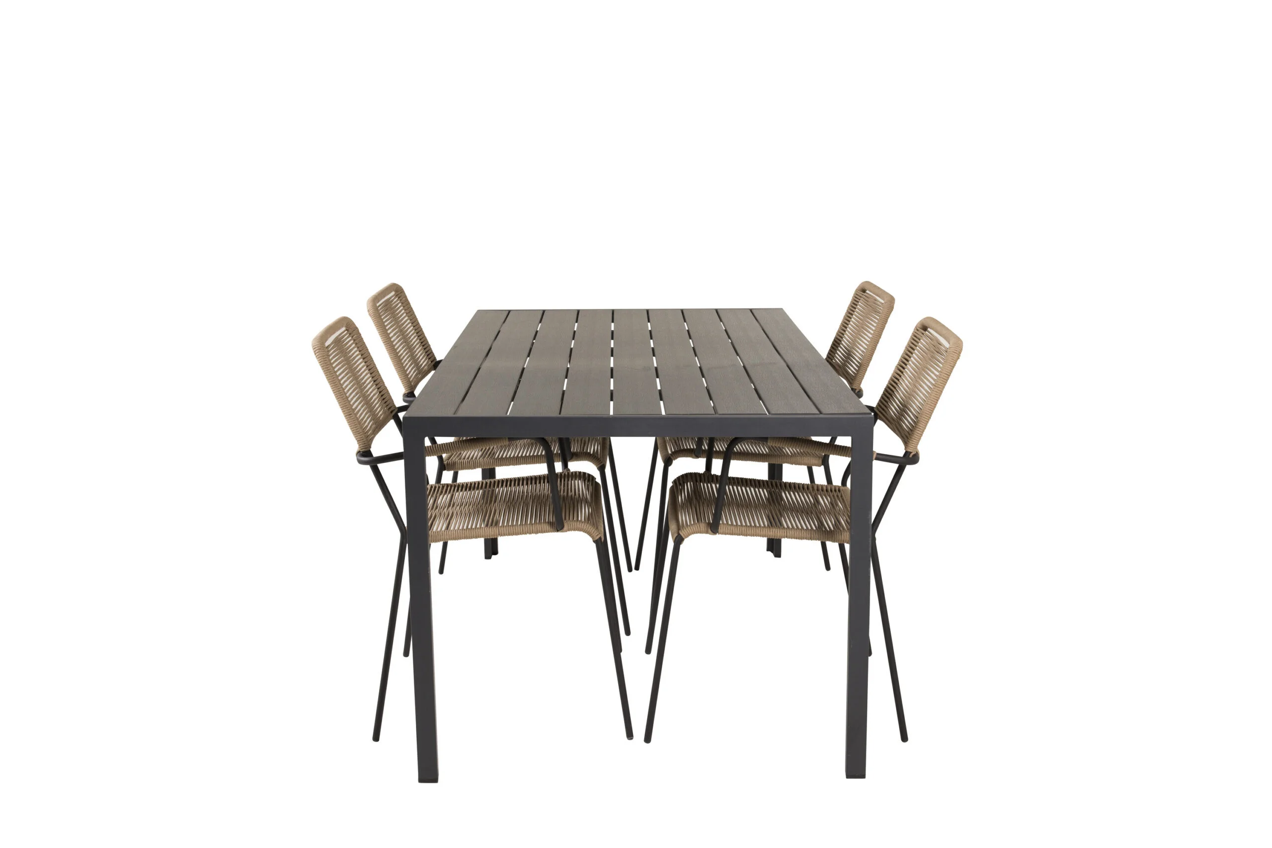 Break Matbord - 150*90 Svart Alu / Svart Aintwood | Lindos - Fåtölj | Matgrupp