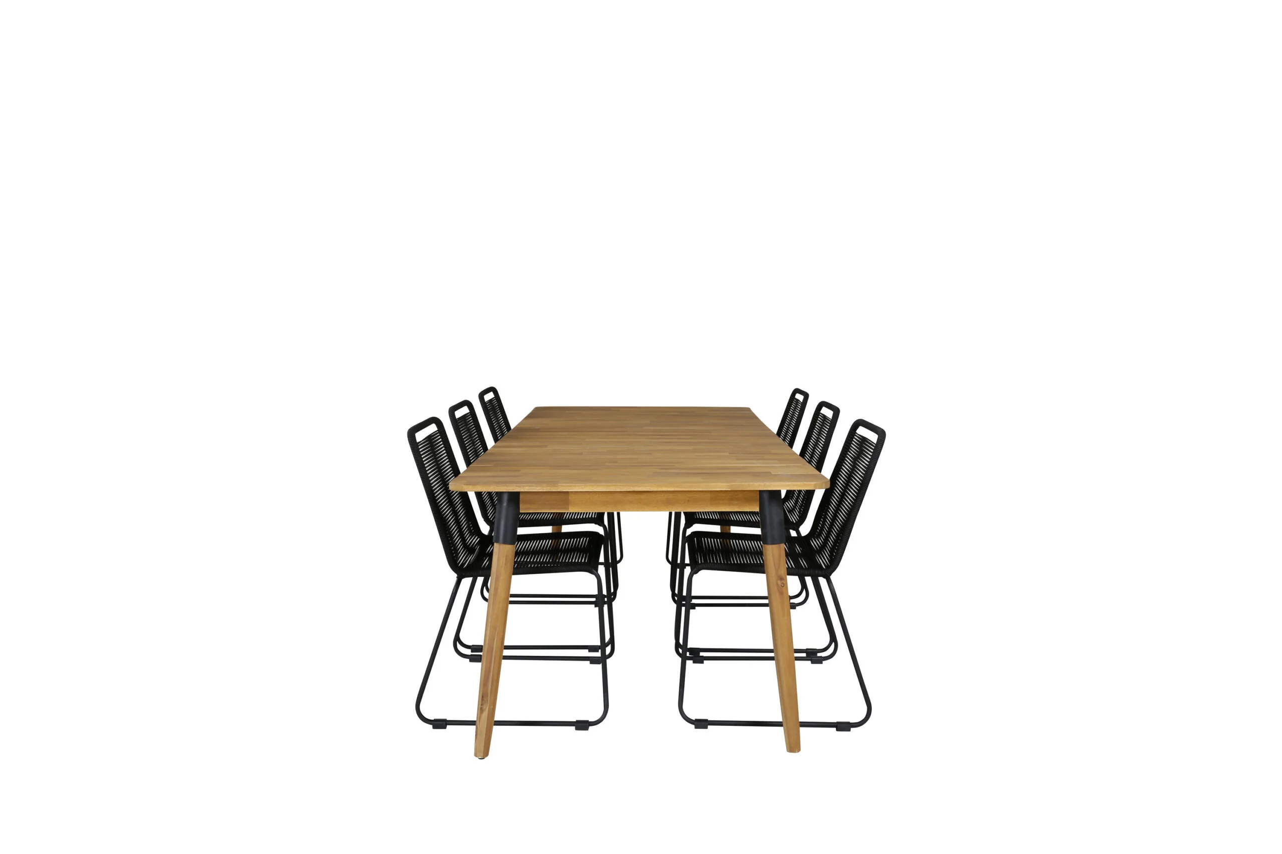 Julian Matbord - Acasia - 210*100cm+Lindos stapelstol | Matgrupp