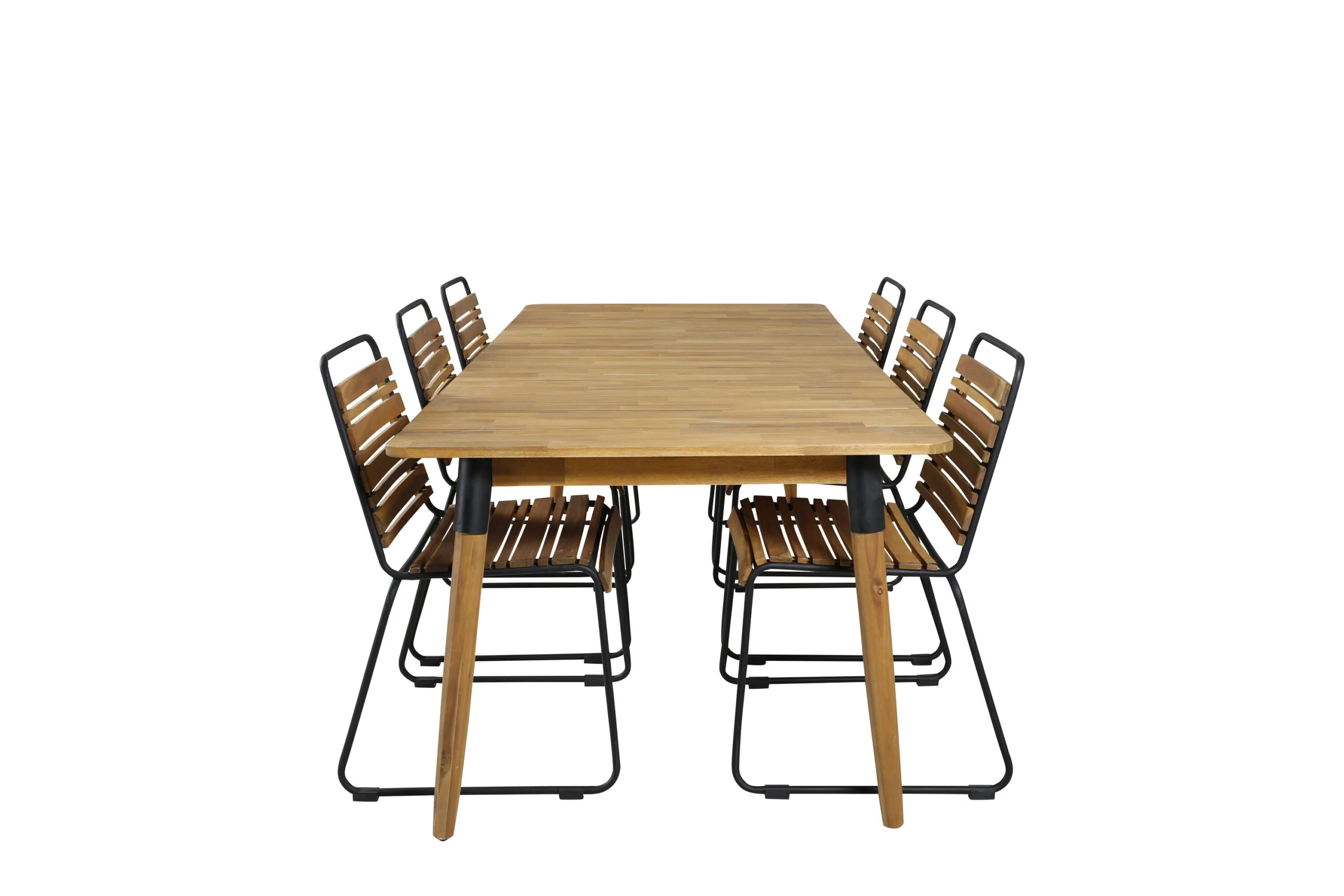 Julian Matbord - Acasia - 210*100cm+Bois Middag Stol | Matgrupp | Stol för matbord