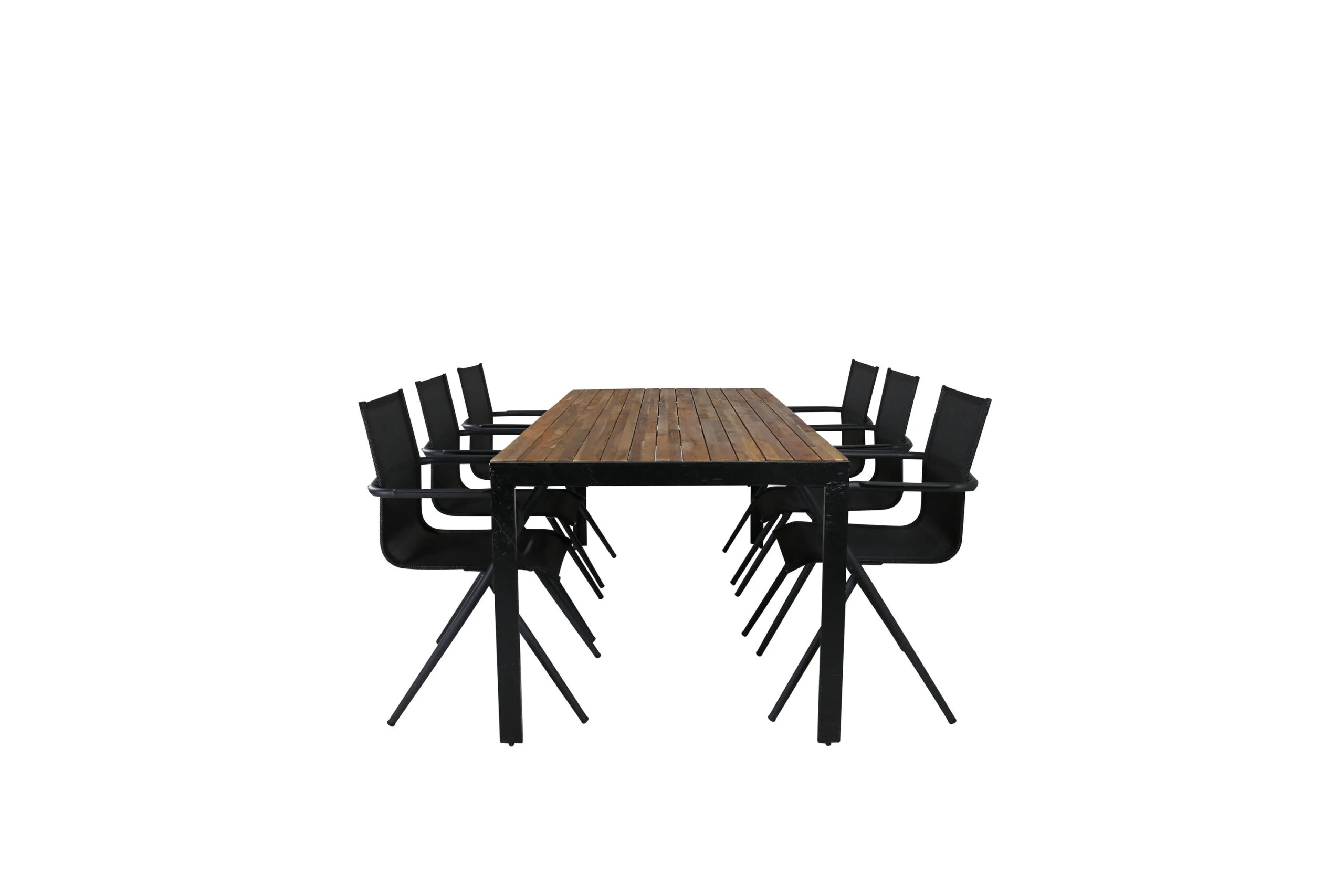 Bois Middag table 205*90cm - Svart Legs / Akacia | Alina Middag Stol | Stol för matbord