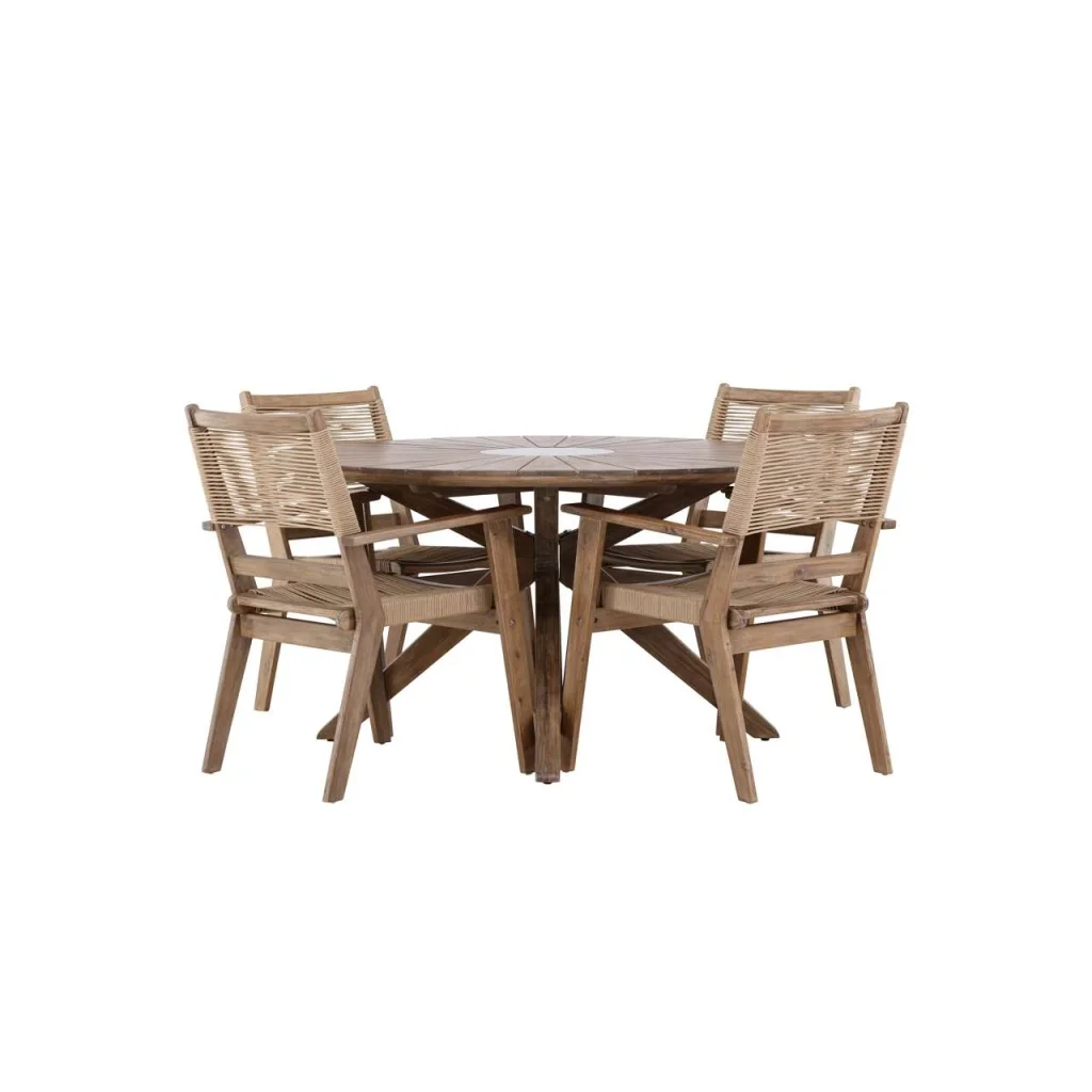 Rosario Matbord- Teak Ø140 | Peter Middagchair Akacia | Matgrupp
