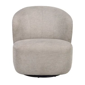 Roselawn fåtölj beige tyg snurr