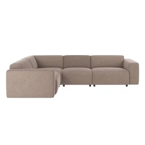 Willard hörnsoffa 2+3-sits beige tyg Brenda
