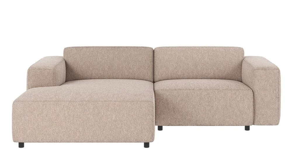 Willard soffa 3-sits-schäslong V ljusbeige tyg Alice