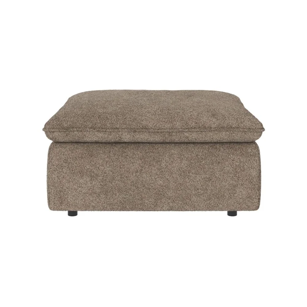 Rawlins fotpall mörkbeige tyg Anna 6