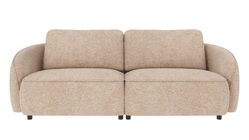 Norris soffa 3-sits ljusbeige tyg Anna