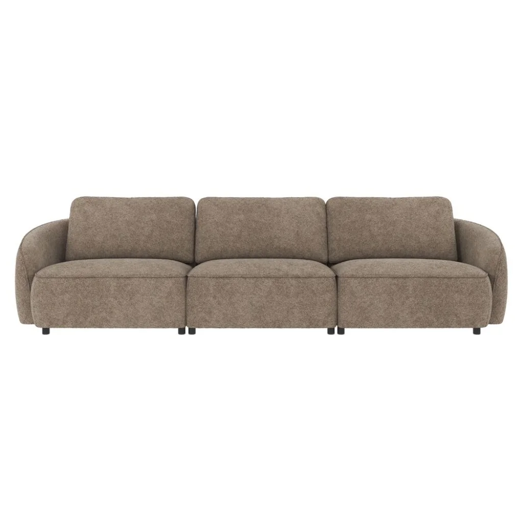 Norris soffa 4-sits mörkbeige tyg Anna #6