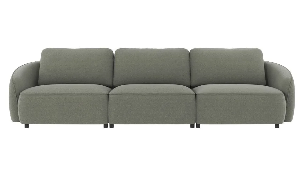 Norris soffa 4-sits grönt tyg Rita #158