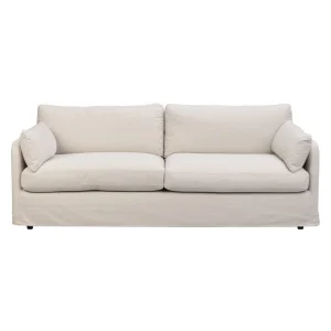 Peyton soffa 3-sits beige tyg Ursula