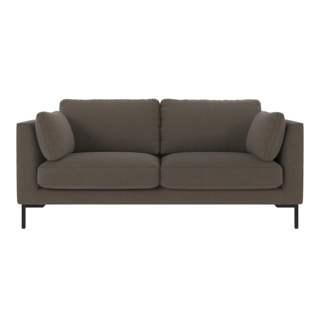 Corwin soffa 2,5-sits mellangrått tyg Rita