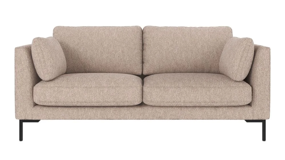 Corwin soffa 2,5-sits ljusbeige tyg Alice