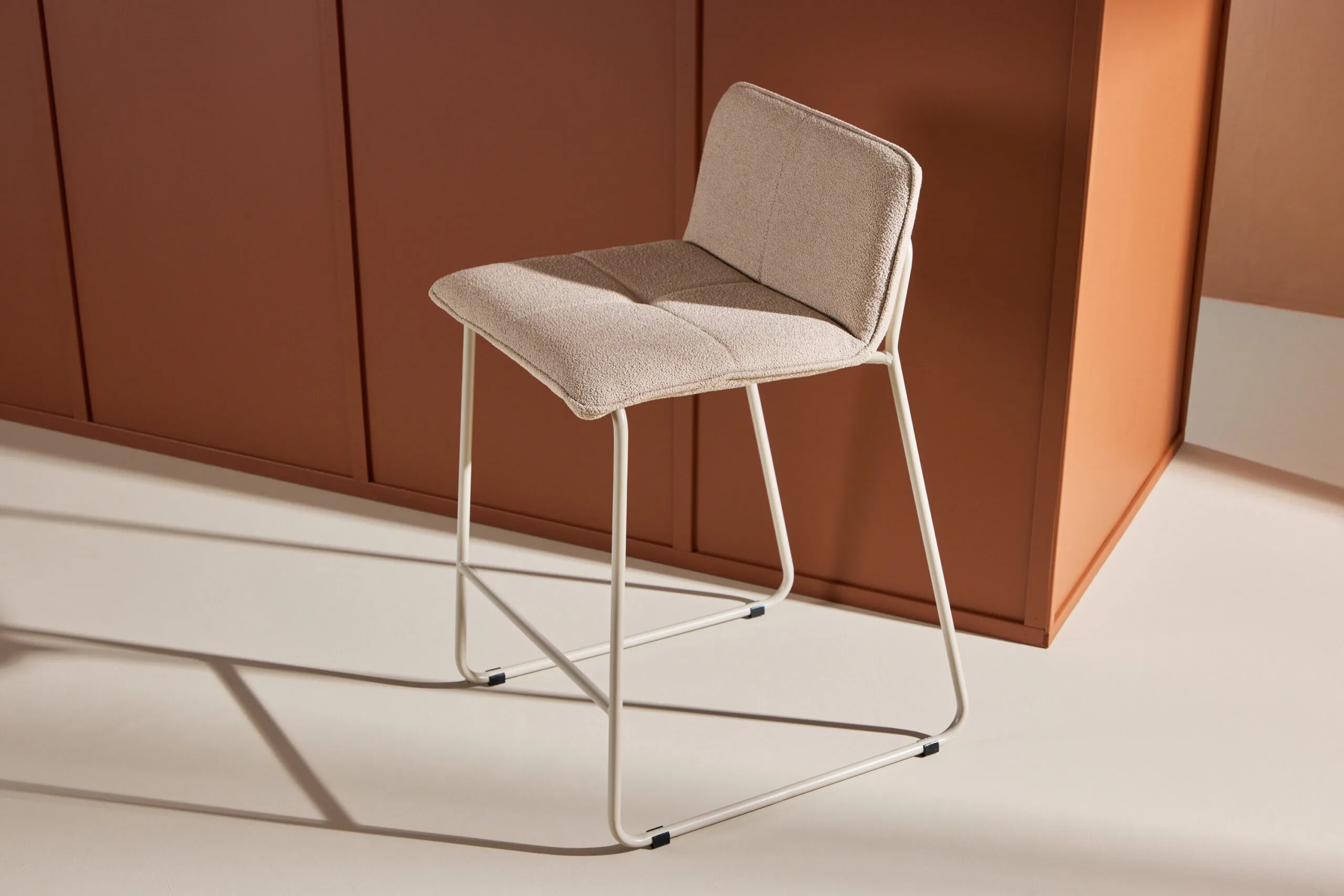 Bisbee Bar Stol Beige/ Beige boucle