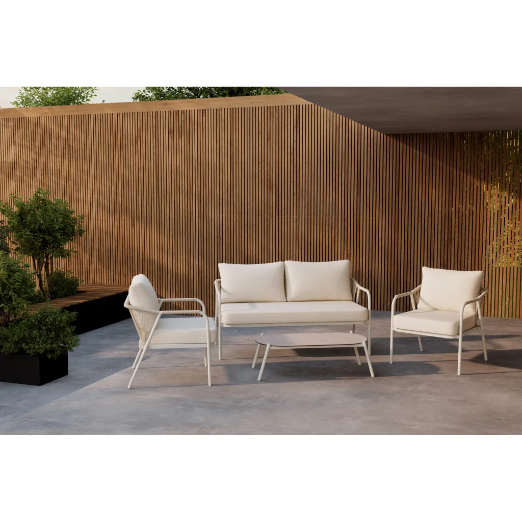 Sicily Lounge Set - Beige / Beige