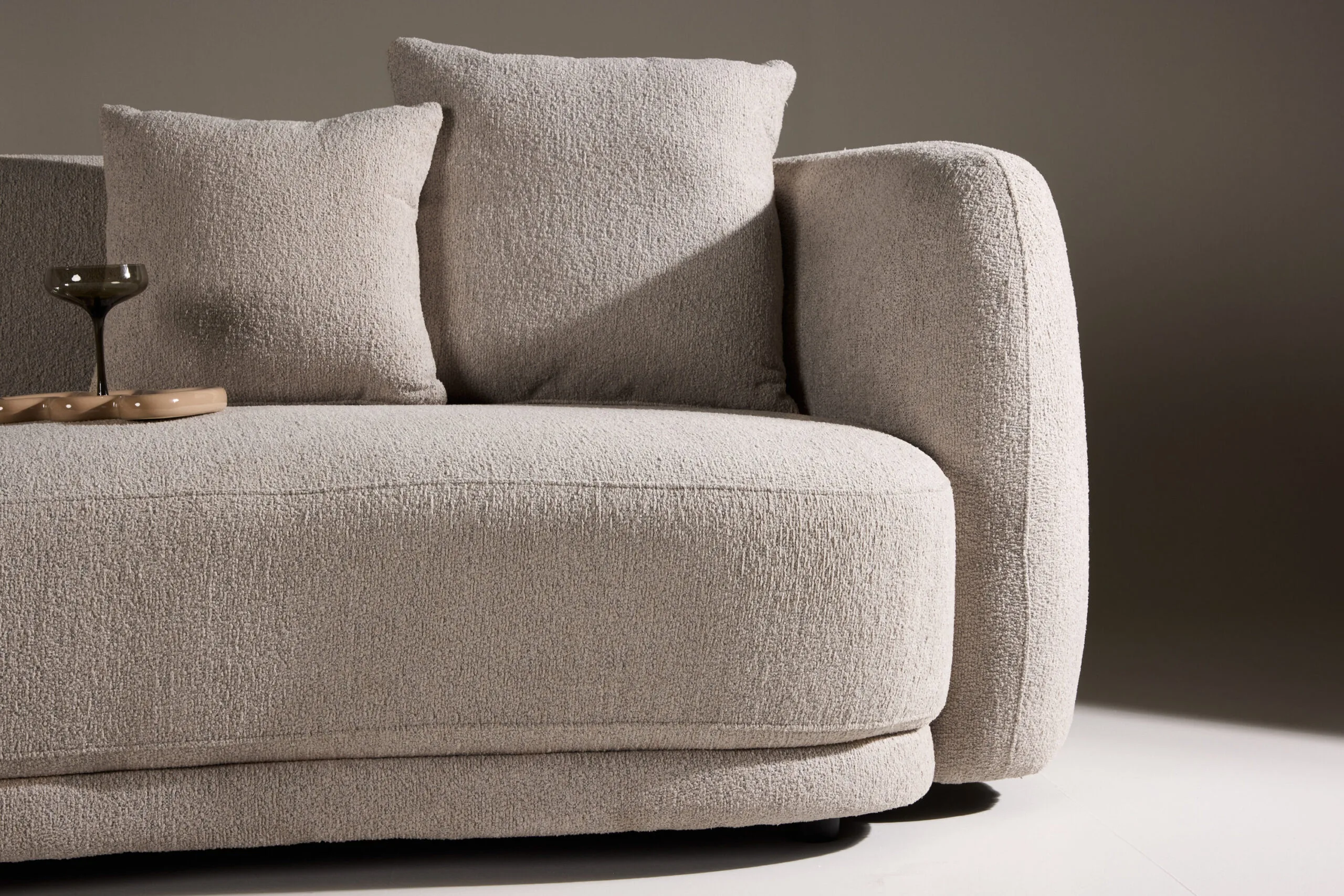 Cielo 3-seat Sofa - Beige Boucle
