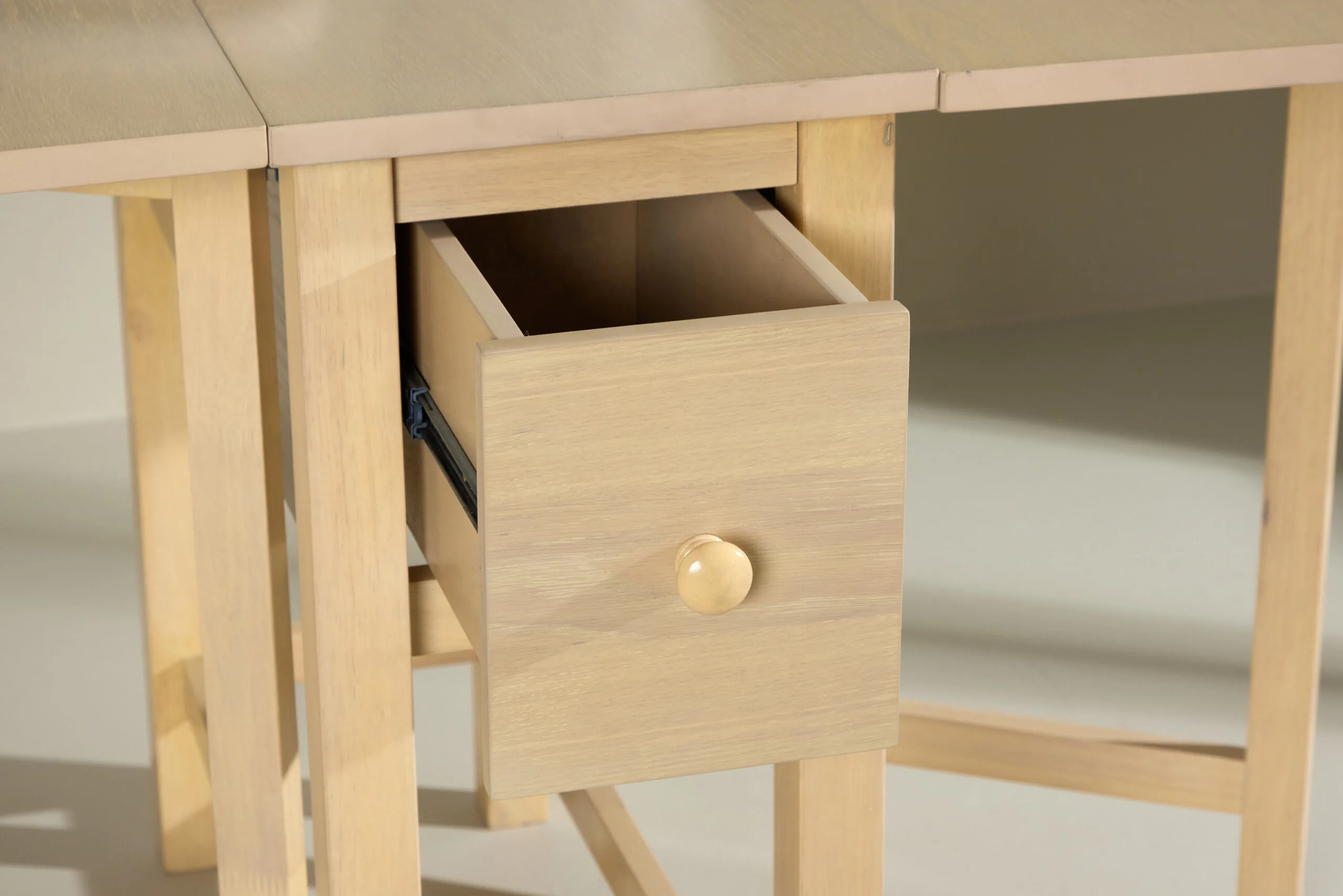 Edward Drop Leaf Table 150x80 cm - Vitwash /