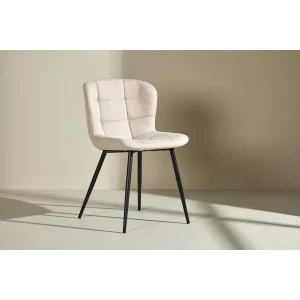 Lily Dining Chair 2-pack - Svart/ Beige