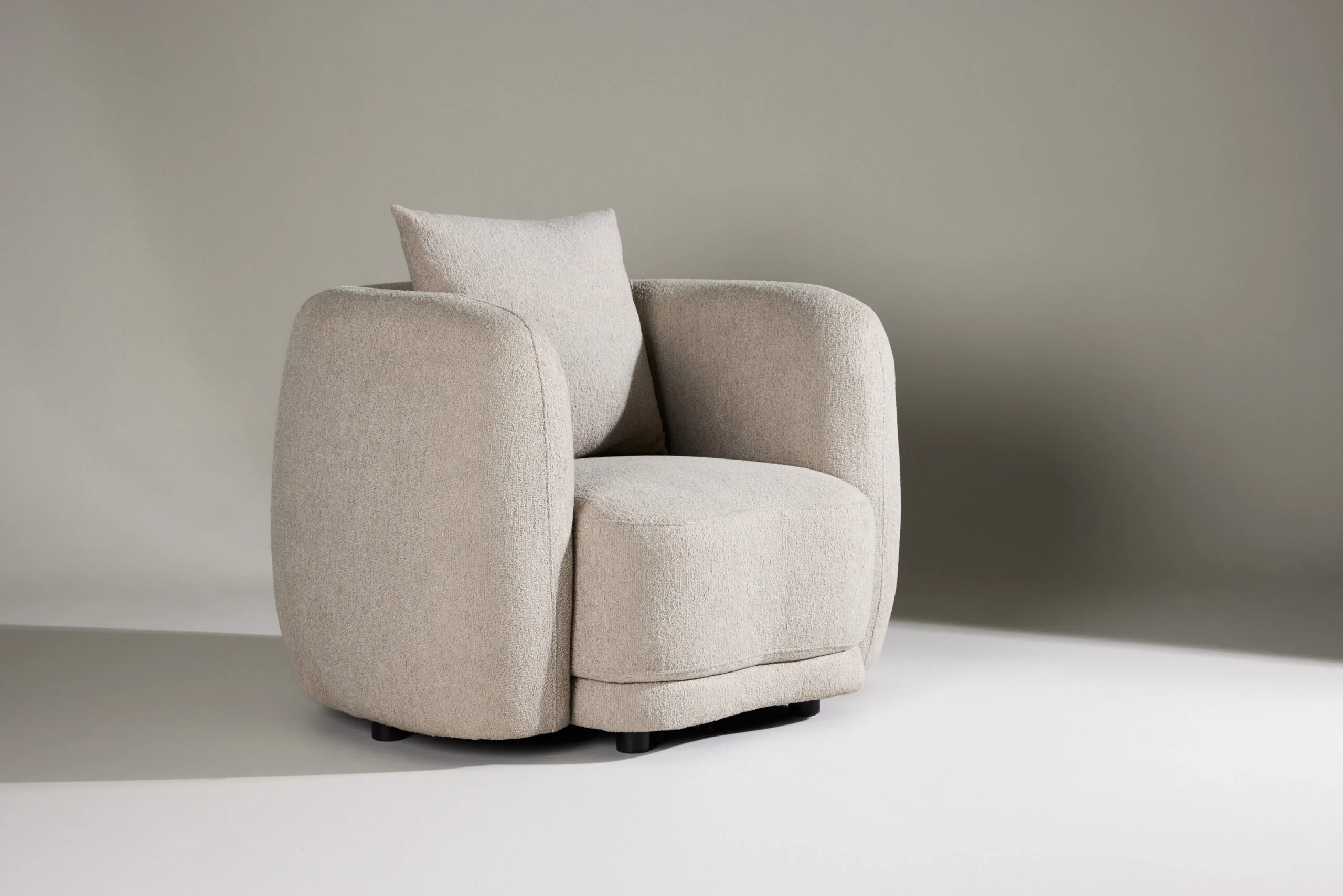 Cielo 1-Seat Sofa - Beige Boucle