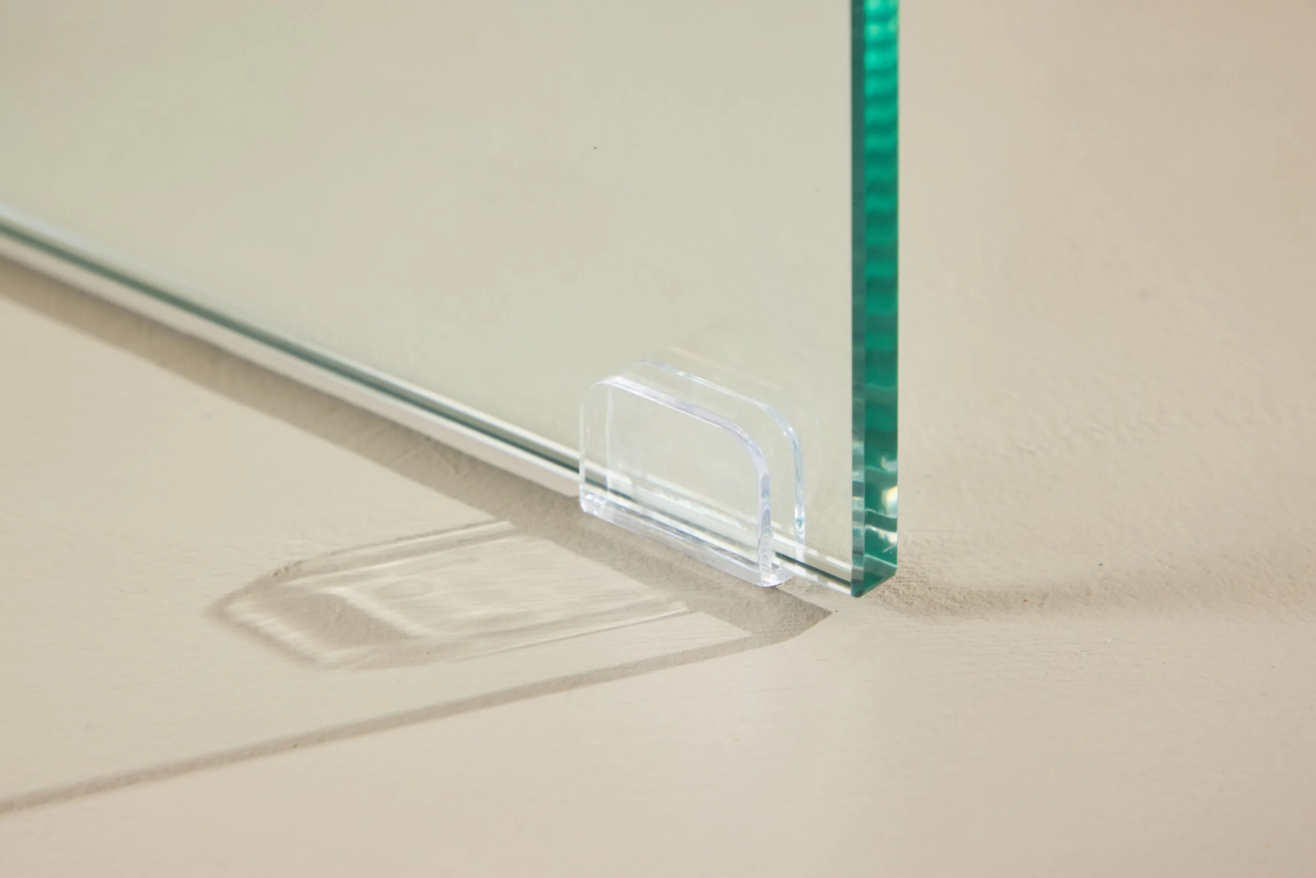 Ester Sofa Table 120x80x42 cm - Glass / Concretelook
