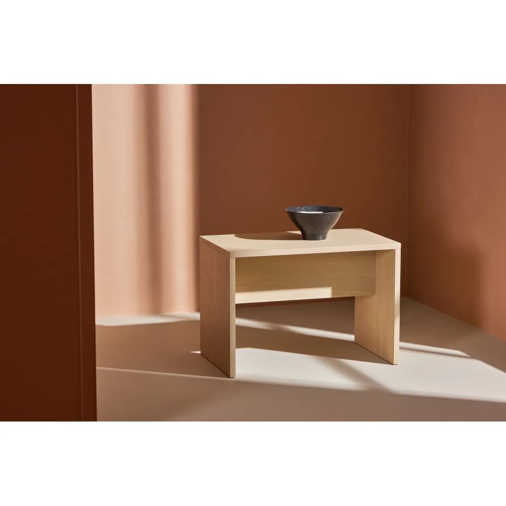Juni Side Table - Vitwash Veneer