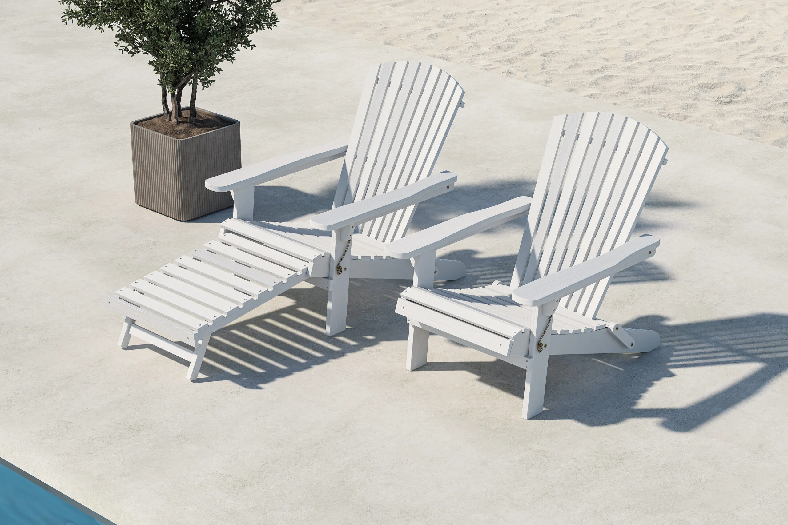 Tropea Sun Lounge - Vit FSC 100%