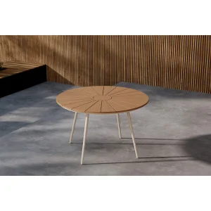 San Vito Dining Table Ø120 - Beige / Wood