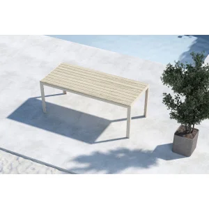 Mirko Dining Table 205x90x74 - Beige / Beige