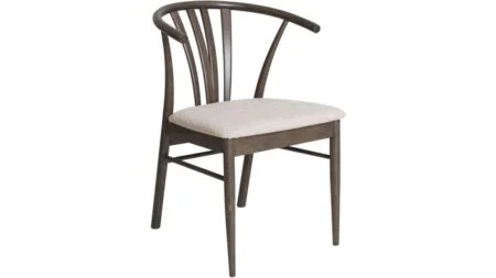 Aron – Brunlackad Ek, Beige – Dina Möbler