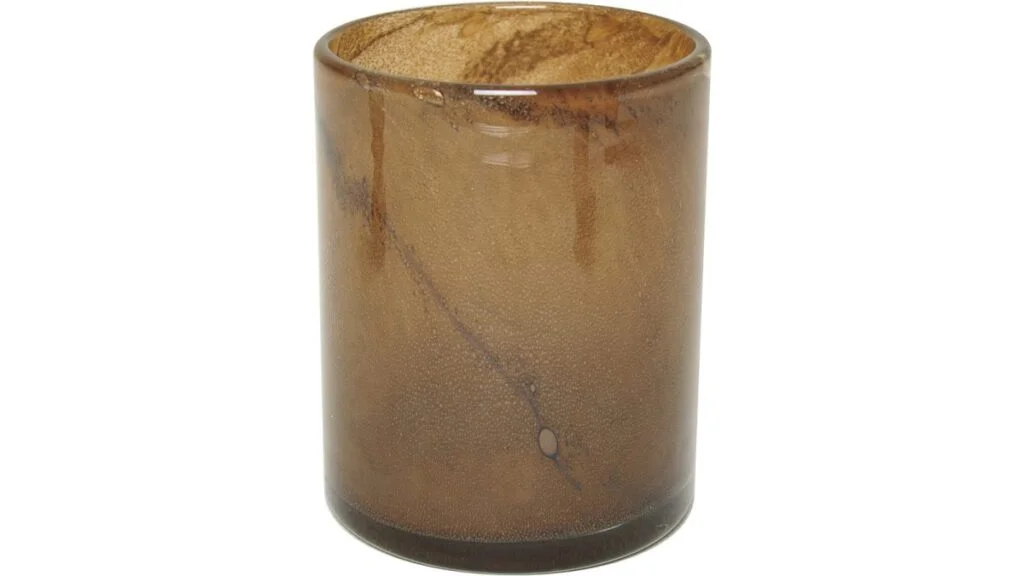 CLOE ljuslykta glas bronsfärgad