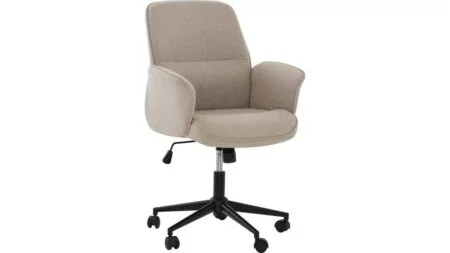 LINO Kontorstol , beige, låg rygg – Dina Möbler
