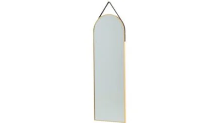 Verona med Aluminiumvägg – Guld, 122×40 cm – Dina Möbler